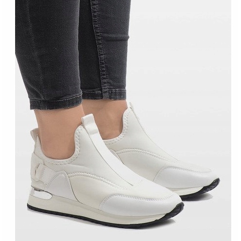 Adidași albi Lycra R-403 1