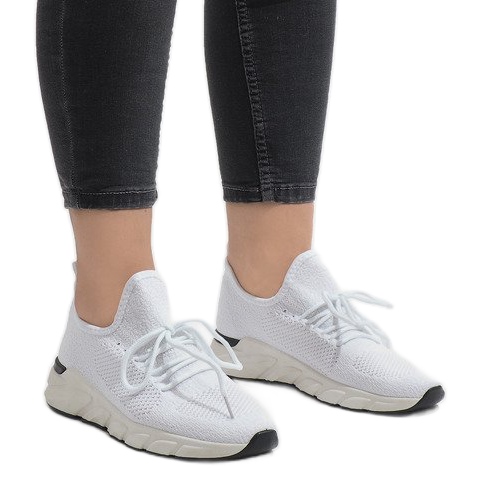 Pantofi sport 7766-Y albi 1