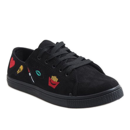 Adidași negri ștampila JX42 negru 1