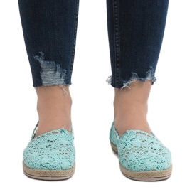 Adidași verzi cu dantelă JX57P verde 2