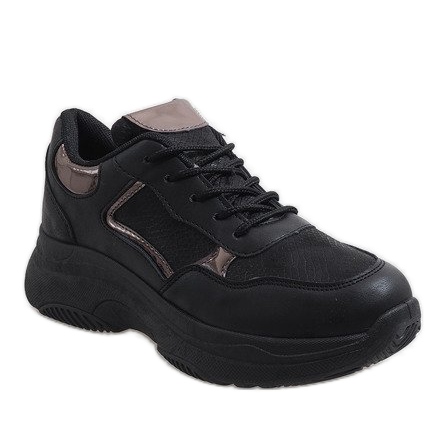 Pantofi sport negri la modă B318-17 negru 1