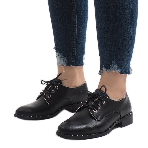 Pantofi Jazz negri Ćwieki 6288-1 negru 1