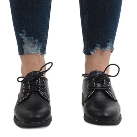 Pantofi Jazz negri Ćwieki 6288-1 negru 2