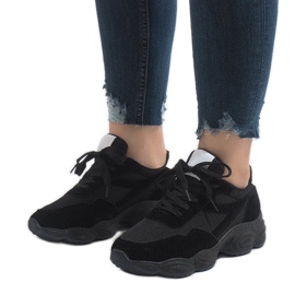 Pantofi sport negri E-102 negru 1