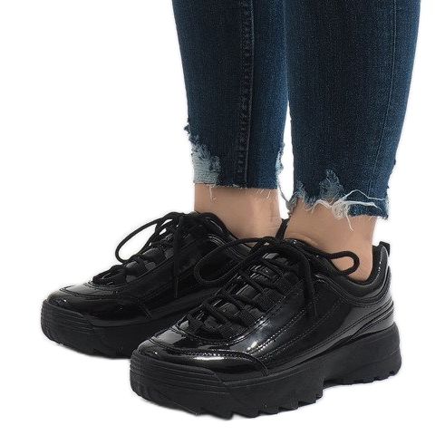 Pantofi sport la modă negri 82017 negru 1