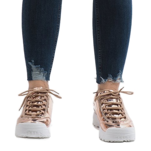 Pantofi sport de modă Champagne 82017 galben 2