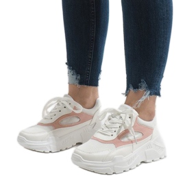 Pantofi sport de modă albi PP-37 1