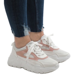 Pantofi sport de modă albi PP-37 2