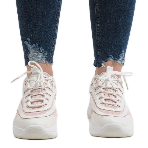 Pantofi sport de modă albi BO-15 1