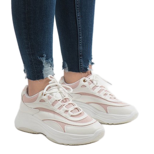 Pantofi sport de modă albi BO-15 2