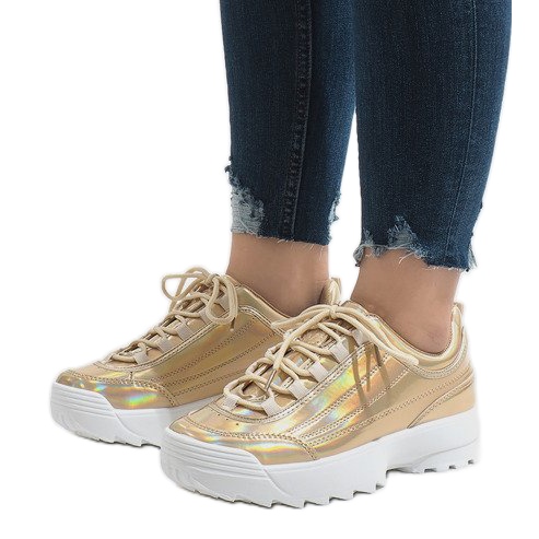 Pantofi sport la modă aurii 82017 de aur 1 Pantofi sport la modă aurii 82017 de aur 1