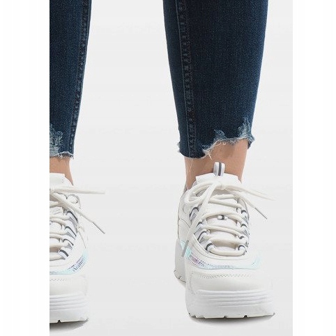 Pantofi sport de modă albi BO-62 2 Pantofi sport de modă albi BO-62 2