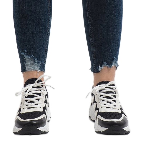 Pantofi sport negri la modă KB-153 negru 2