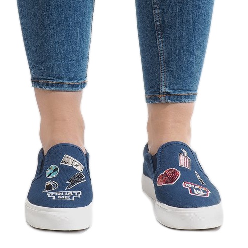 Adidași alunecați bleumarin NB102P albastru marin 2