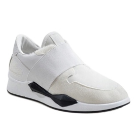 Adidași albi din lycra R371 1