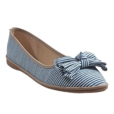 Balerini albastre cu arc SK40 albastru 1