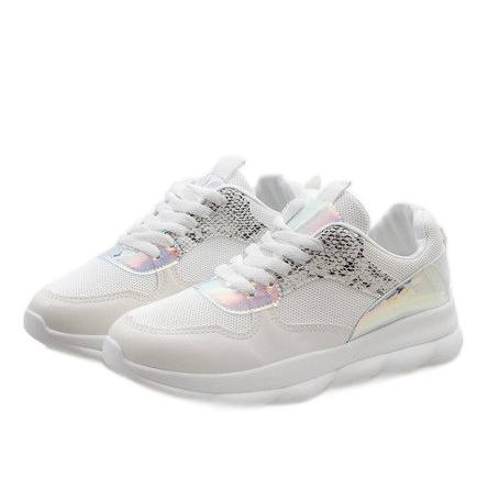 Pantofi sport de modă albi W-3097 1