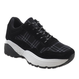 Pantofi sport negri la modă 61012 negru 1