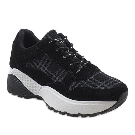 Pantofi sport negri la modă 61012 negru 1