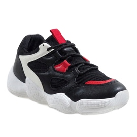 Pantofi sport de modă albi 2018-15 negru 1
