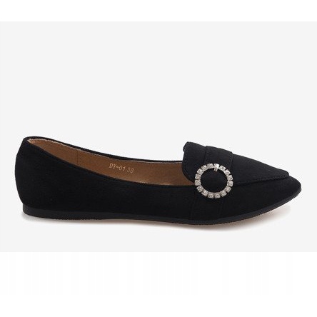 Mocasini negri de balerină DY-01 negru 2 Mocasini negri de balerină DY-01 negru 2