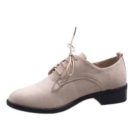 Pantofi de jazz bej, pantofi din piele intoarsa C-7183 1