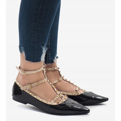 Balerini lăcuți negru 127-12 2