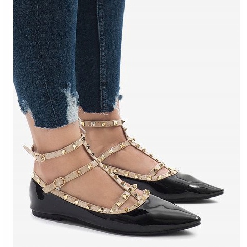 Balerini lăcuți negru 127-12 1