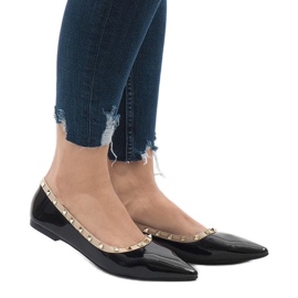 Balerini negri cu știfturi 127-16 negru 1