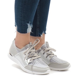 Pantofi sport gri la modă A281 2