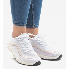 Pantofi sport G-205 albi 2
