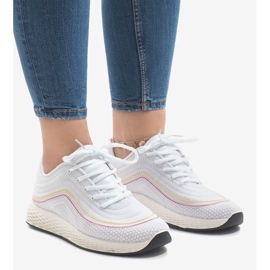 Pantofi sport G-205 albi 1