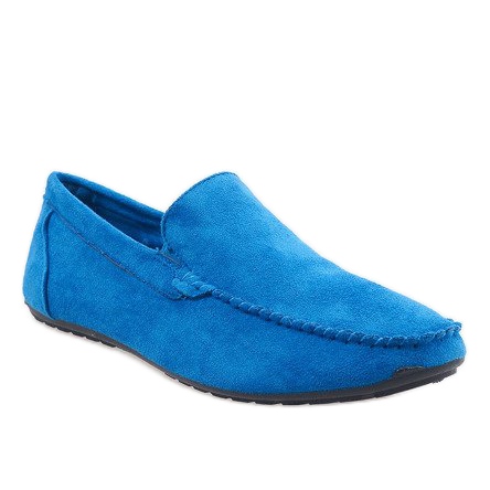 Pantofi eleganți bleumarin de la mocasini AB07-6 albastru 1