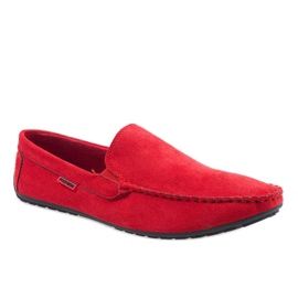 Încălțăminte elegantă roșie AB96K-2 mocasini roșu 1