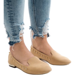 Mocasini cu cămilă balerini ZHC-980 maro 1