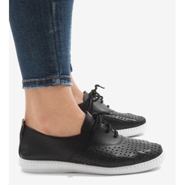 Adidași negri calați HR61116 negru 1