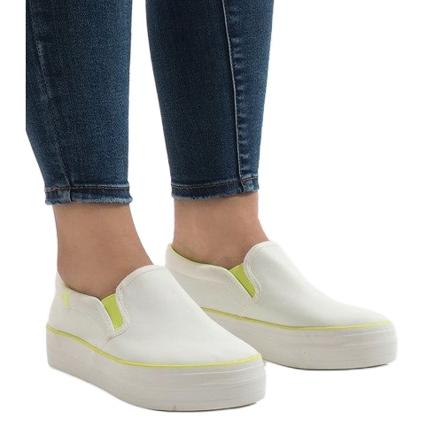 Adidași albi platformă GF-41 1