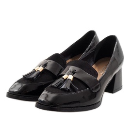 Tocuri înalte negre PZY-01 negru 2