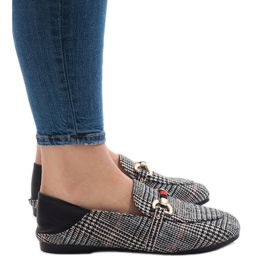 Mocasini de balerină YJX003 negri negru 1