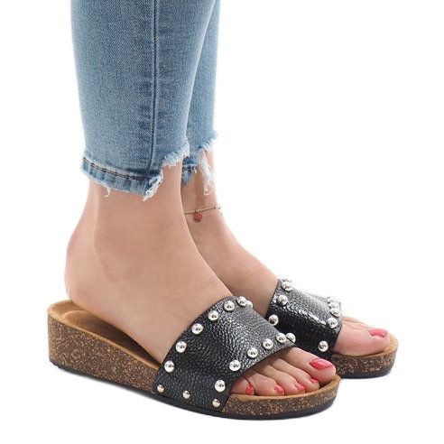 Tocuri înalte negre AC-2809 negru 1