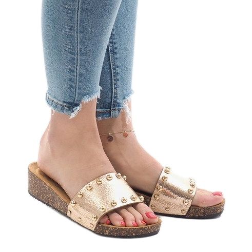 Tocuri înalte șampanie AC-2809 de aur 1