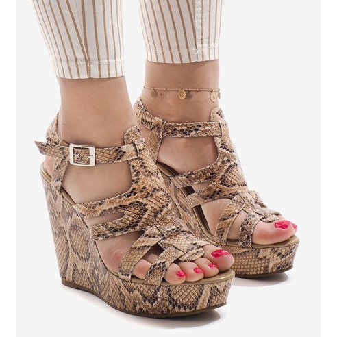 Sandale cu cămilă A-7A maro 1