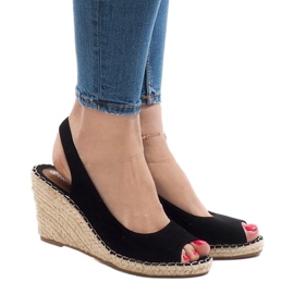 2894. Sandale cu toc negru 2