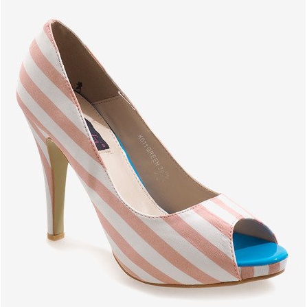 Tocuri deschise roz K011 alb 1