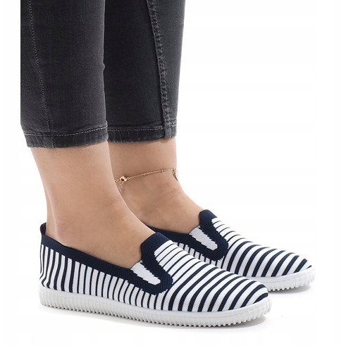 Adidași cu dungi albastre bleumarin XJ-2909 albastru marin 1