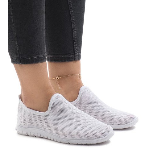 Pantofi sport albi 909-17 2