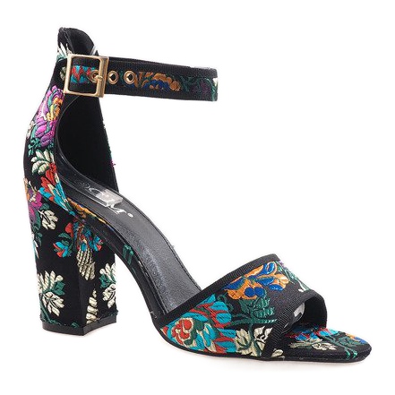 Sandale negre pe stâlp 77-14 negru 1