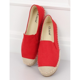 Red Espadrilles pentru femei 180-5 Red II-GAT roșu 1