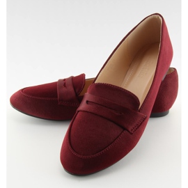 Loafers pentru femei burgundy 3109 Red II-GAT roșu 1