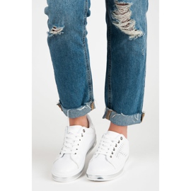 Adidași albi cu hologramă 1